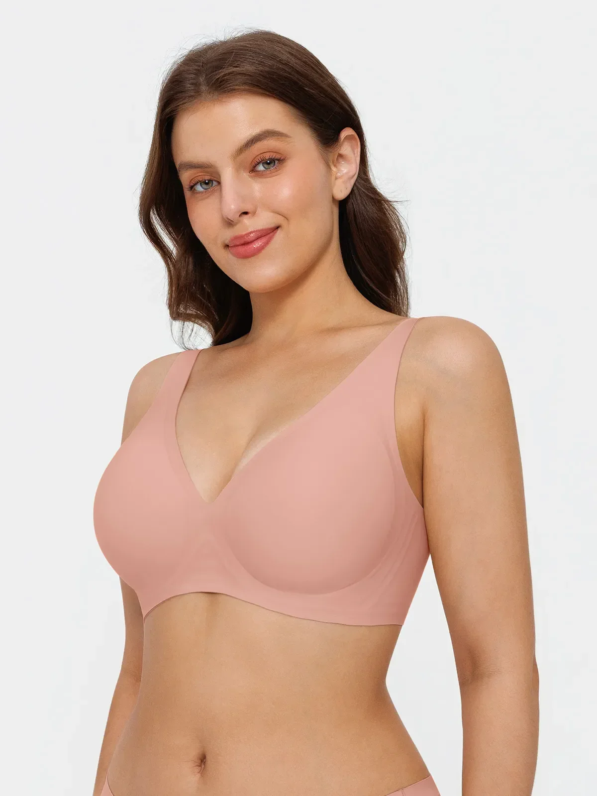 Seamless Wireless Jelly Leopard Contour Minimizer Support Bra