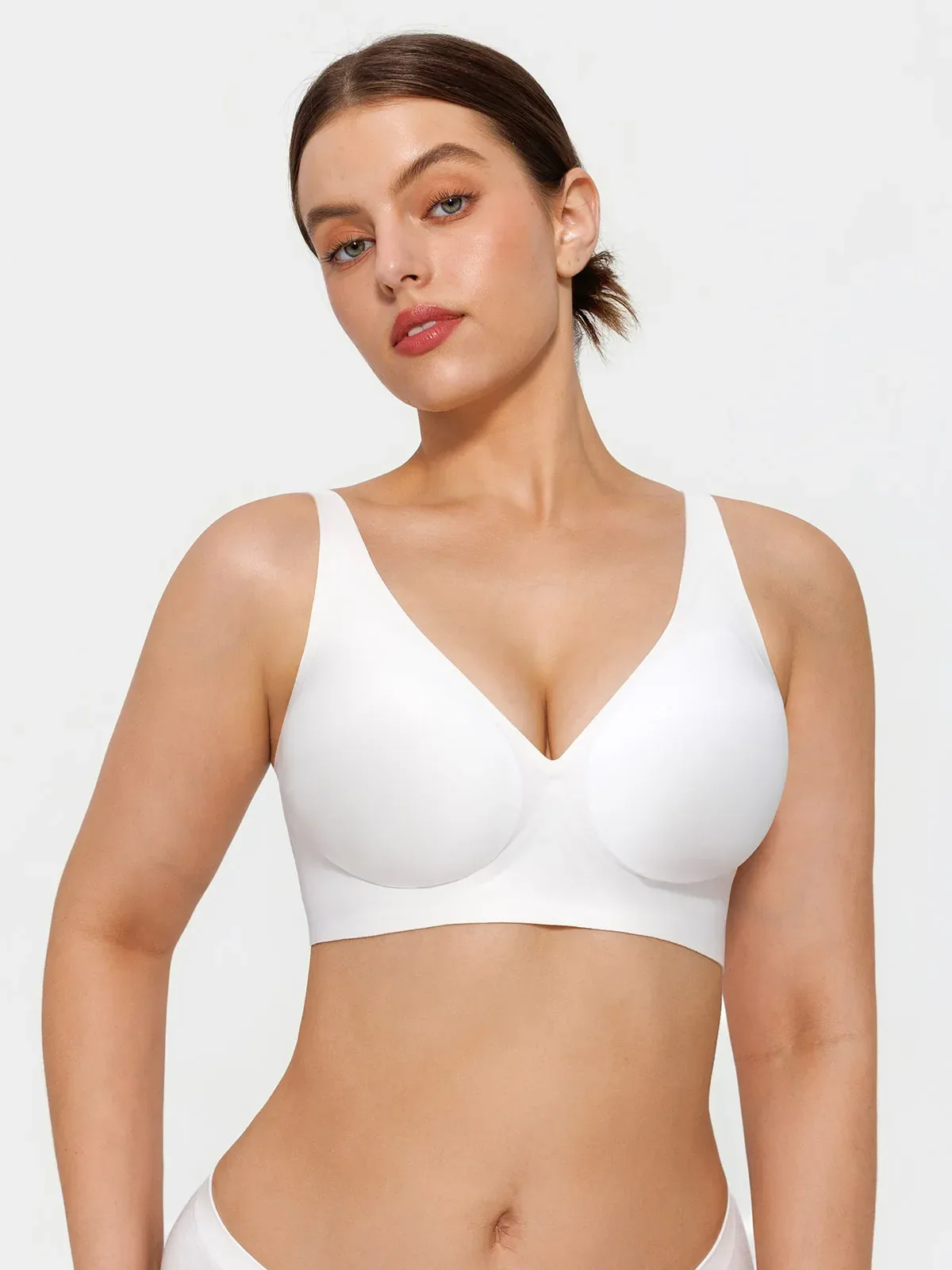 Seamless Wireless Jelly Leopard Contour Minimizer Support Bra