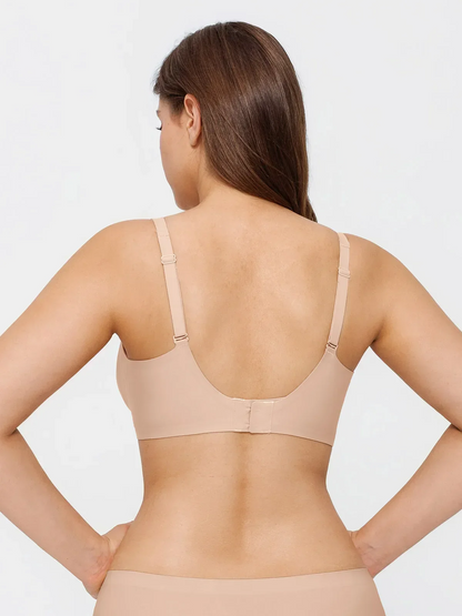 Seamless Wireless Jelly Leopard Contour Minimizer Support Bra